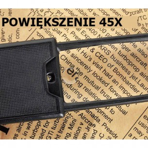 Джобна лупа за бижута led uv 45x