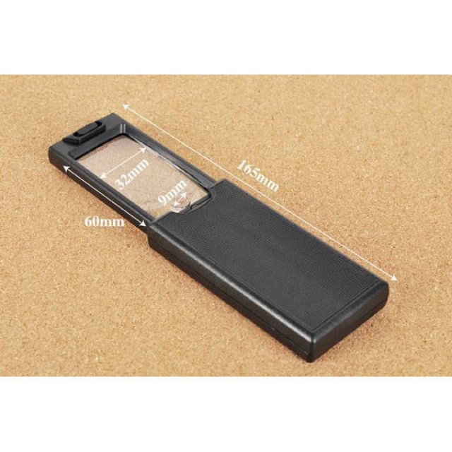 Джобна лупа за бижута led uv 45x