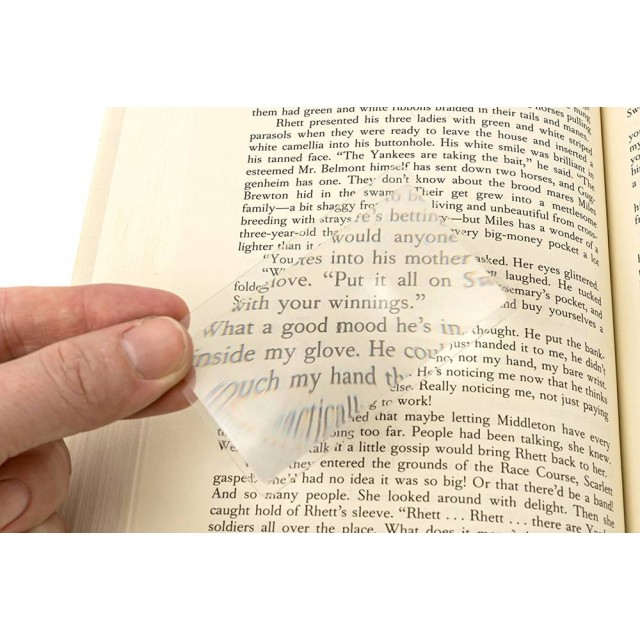 Четяща лупа френелова леща 18x12 b6 лист