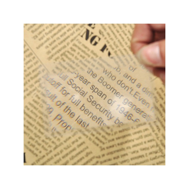 Лупа визитка френелова леща карта 85х55мм