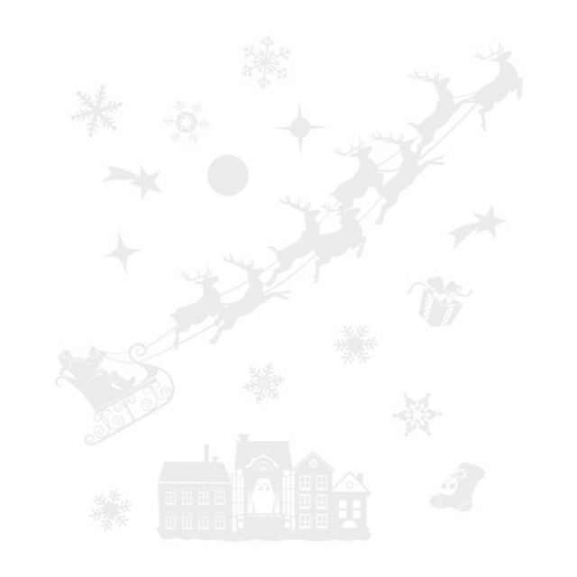 Коледни стикери за витрини Ruhhy 22305