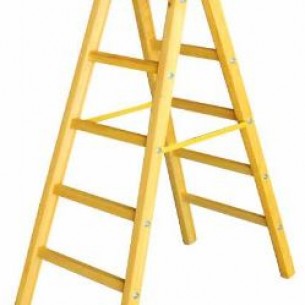 Дървена стълба 5 стъпала 162 см | цена за 1бр