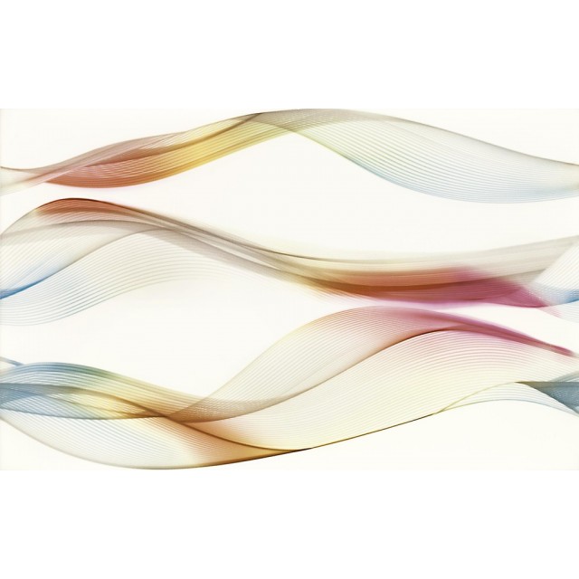 Декор за стена 25x40см Cersanit elfi azure inserto waves