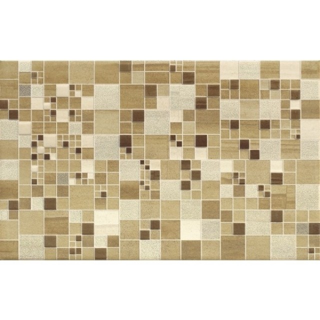 Декор 25x40см Cersanit mosa cream inserto geo squares