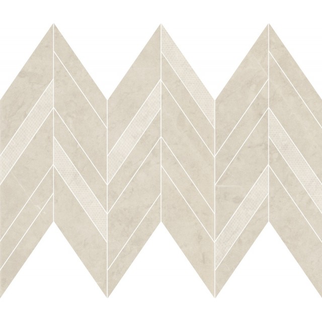 Декор за стена 25.5x29.8см Cersanit manzila beige chevron mix mosaic matt