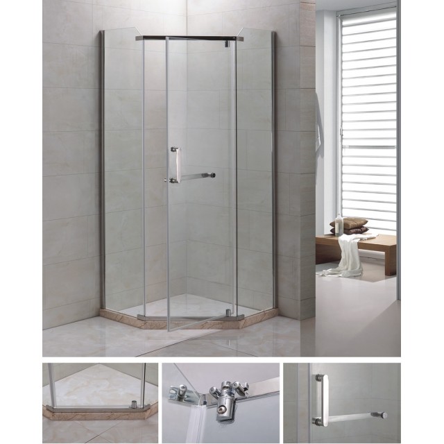 Душ кабина без корито с врата Cascada B-L1021 / 90х90х200см