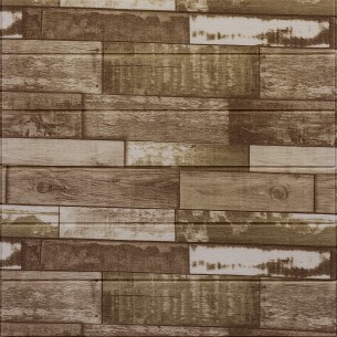 Топлоизолационно самозалепващо пано Wood Grain 70x70x0.6 сm Шарени дъски MS-3 | цена за 1бр