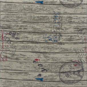 Топлоизолационно самозалепващо пано Wood Grain She 70 x 70 x 0.6 см, Дърво с печати | цена за 1бр