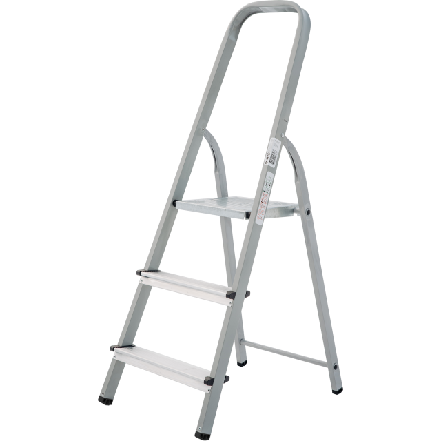 Стълба домакинска желязо/алуминий 2+1 стъпала 150 кг