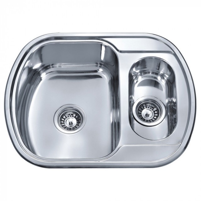 Мивка за кухня Cascada Алпака S6249PL 620х490х180мм лява