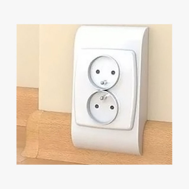 Розетка за ел. контакт или кабелна TV Salag бяла