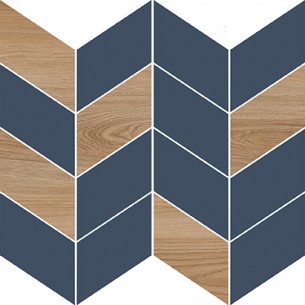 Стенен декор 29х29см Cersanit love you navy half mosaic satin | цена за 1бр