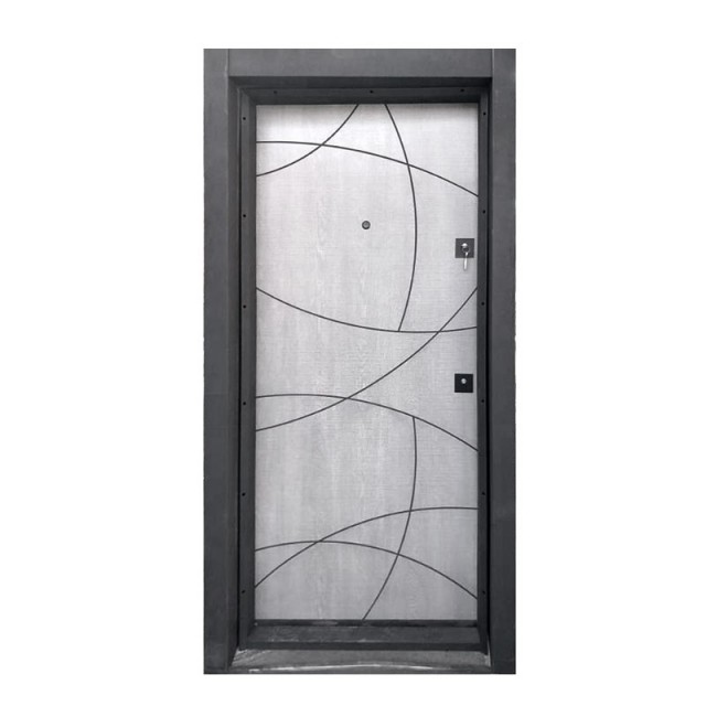 Входна врата Паркдор Star 03L, Сиво меше, Лява