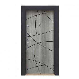 Входна врата Паркдор Star 03R, Сиво меше, Дясна, 90 x 200 см | цена за 1бр