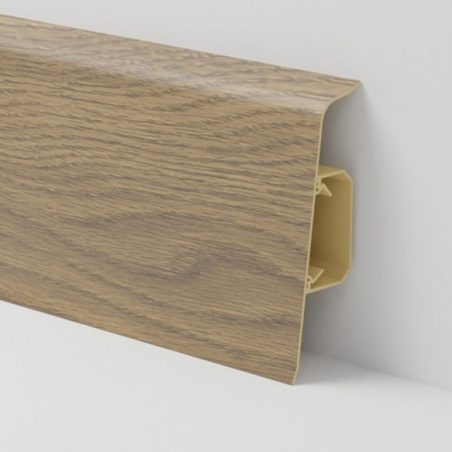 PVC перваз с кабел канал SG75/J9 виаз макадамия 2.2м