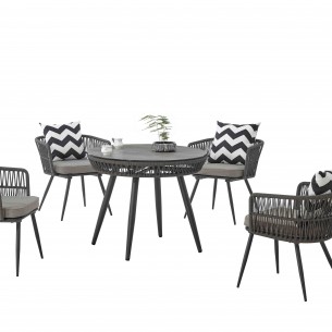 Градински сет 4 стола с възглавници и маса Ø90см RCT-1983 | цена за 1бр Градински сет 4 стола с възглавници и маса Ø90см RCT-1983 | цена за 1бр
