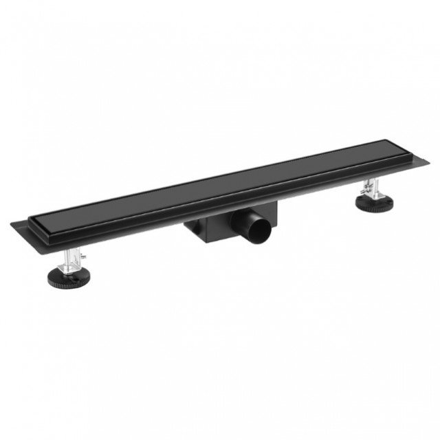 Линеен неръждаем сифон Cascada DUO черен 400мм ф40/50