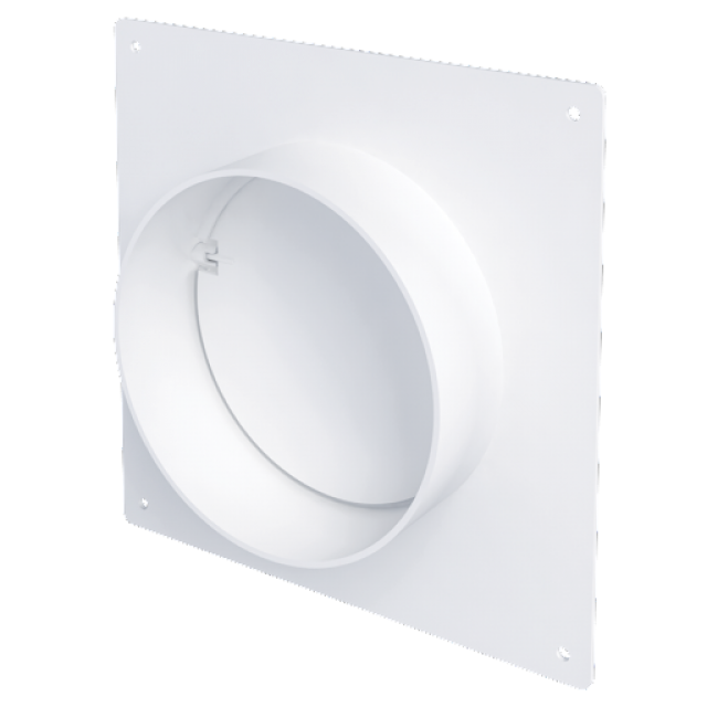 Конектор за кръгли в-ди ф100 с плоча и клапа 10SKNPO