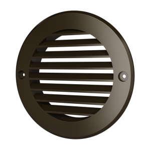 Декоративна решетка D130 с фланец ф100, ASA plastic, Кафяв, 10RKN | цена за 1бр