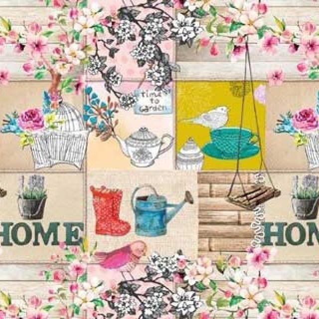 Мушама Фантастик 8146-1 Градина 140см