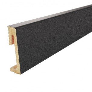 PVC перваз Alpha 60 черен | цена за 1линм PVC перваз Alpha 60 черен | цена за 1линм