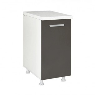 Шкаф долен с една врата IN D40 K сив | цена за 1бр