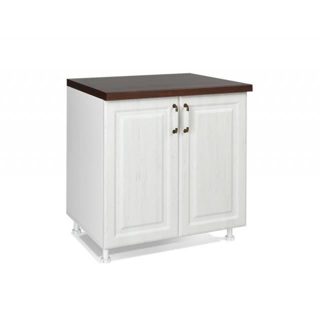 Шкаф с две врати и рафт, D80 Рустик