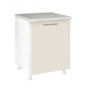 Долен шкаф с една врата и рафт Matis D60KF Беж гланц, 60 x 60 x 85 см | цена за 1бр