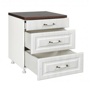 Долен шкаф с три чекмеджета Matis D803FB Рустик, 80 x 60 x 85 см | цена за 1бр