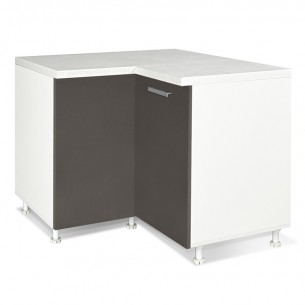 Долен ъглов шкаф с чупеща се врата Matis DU2K Сив, 100/60 x 100/60 x 85 см | цена за 1бр