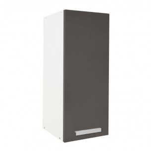 Горен шкаф с една врата и два рафта Matis V30 Сив, 30 x 31 x 72 см | цена за 1бр