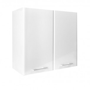 Горен шкаф с две врати и два рафта Matis V80 Бял гланц | цена за 1бр