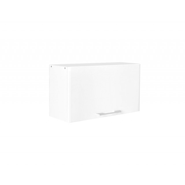 Горен нисък шкаф с една врата Matis VH60/36 Бял гланц, 60 x 31 x 36 см