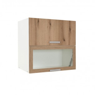 Горен шкаф с врата и витрина Matis VH80 Дъб Артисан, 80 x 31 x 72 см | цена за 1бр