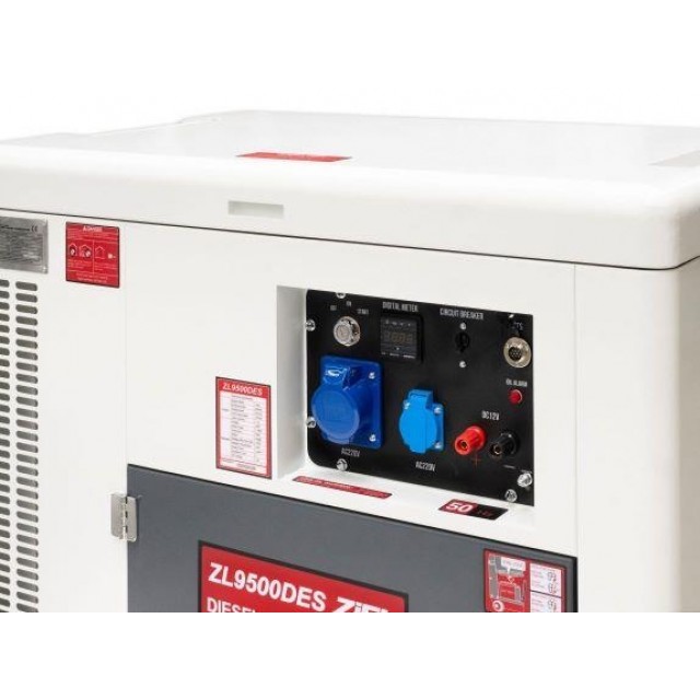 Генератор дизелов обезшумен Ziel ZL9500DES, 7kw/7.5kW