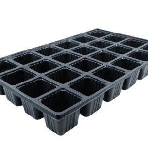 Форми за разсад с 24 гнезда, 32 x 52 x 7 см, Черен | цена за 1бр Форми за разсад с 24 гнезда, 32 x 52 x 7 см, Черен | цена за 1бр