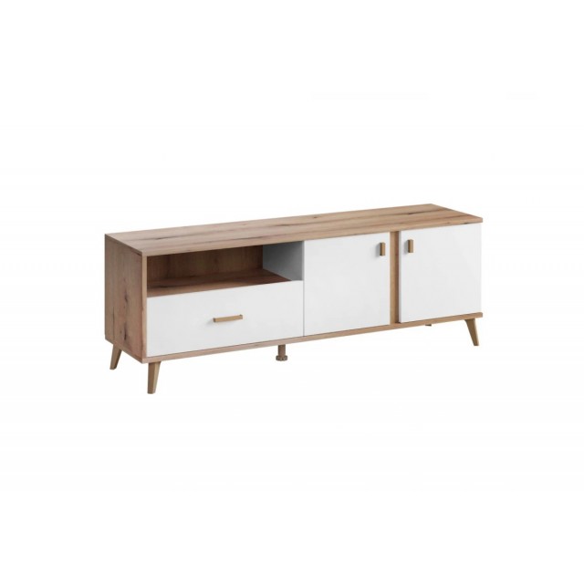 ТВ шкаф Matis Porto дъб артизан / бяло