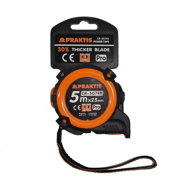 Ролетка 5 м x 25 мм с магнитен накрайник