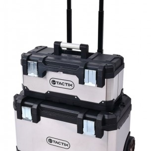 Мобилен куфар за инструменти TACTIX, Черен/Сив | цена за 1бр