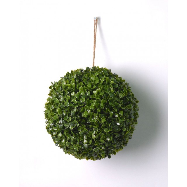 Изкуствено цвете топка My Garden, Зелен, 23.5 см