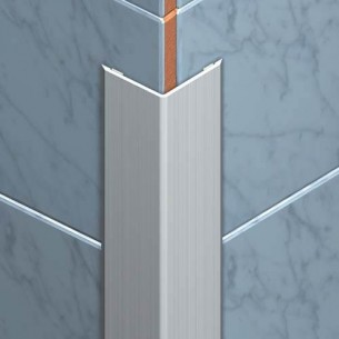 PVC ъглов профил самозалепващ Arcansas 300 x 2.5 x 2.5 см, Сив | цена за 1бр PVC ъглов профил самозалепващ Arcansas 300 x 2.5 x 2.5 см, Сив | цена за 1бр