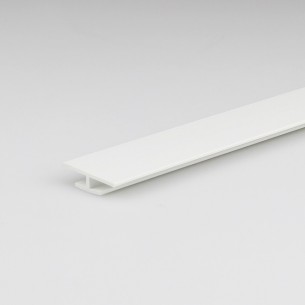 PVC H-профил Arcansas 2 x 2 x 100 см, Бял | цена за 1бр