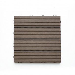 WPC декинг плочи JE-D1 A1, Светло кафе, 30 x 30 x 2 см | цена за 1бр