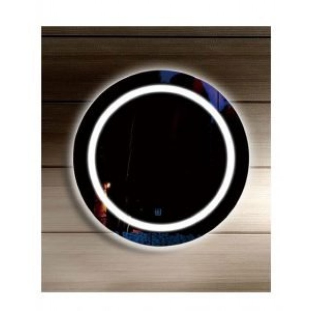 LED огледало, модел B39 кръглo, 60см диам., часовник