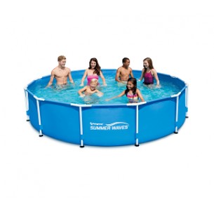 Сглобяем басейн, метална рамка, диам. 305см/76см+ помпа и филтър. Summer Waves Metal Frame
