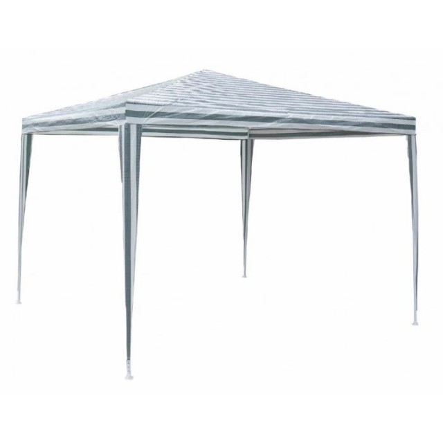 Шатра 3м/ 3м/ 2,5м бяло-зелено, градинска