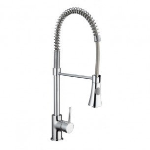 Смесител за кухня, едноръкохватков, месингов, стоящ, с подвижно рамо, МАКЕНА- АЙРА