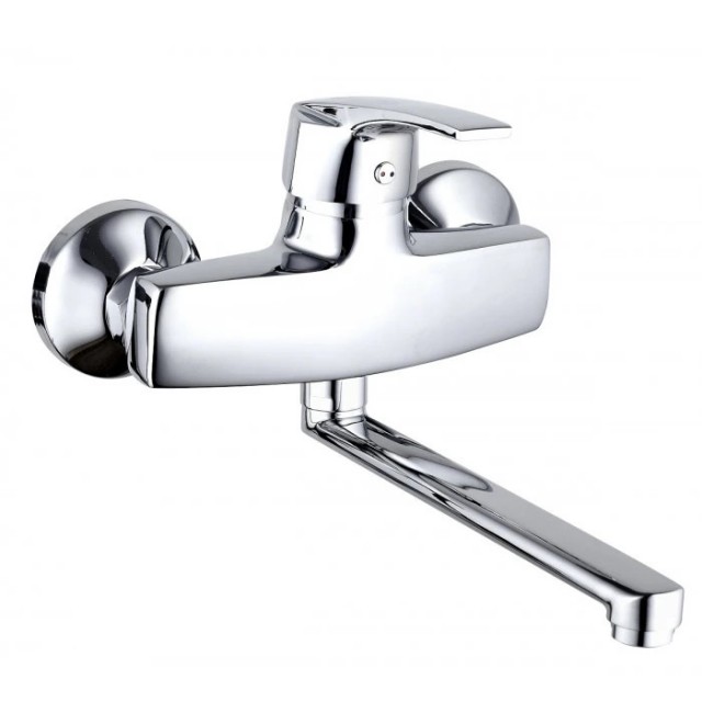 Смесител за кухня, едноръкохватков, месингов, стоящ, МАКЕНА- АСТОРII