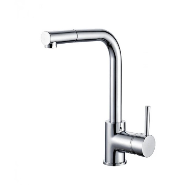 Смесител за кухня, едноръкохватков, месингов, стоящ, с изтеглящ се душ, МАКЕНА- ЕЛЕКТРА Смесител за кухня, едноръкохватков, месингов, стоящ, с изтеглящ се душ, МАКЕНА- ЕЛЕКТРА