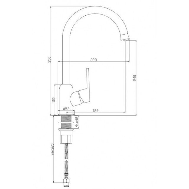 Смесител за кухня, едноръкохватков, месингов, стоящ,зелен , КОЛОРС ГРИЙН Смесител за кухня, едноръкохватков, месингов, стоящ,зелен , КОЛОРС ГРИЙН